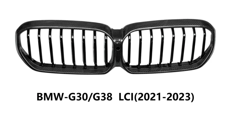 Front Grille Carbon Fiber BMW 5 Series G30 style TAKD V1 single spoke