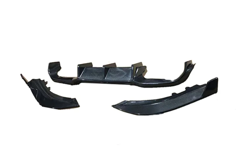 Rear Diffuser Carbon Fiber BMW M2 Competition F87 style TAKD V1 with bumper corners