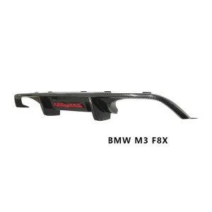 ดิฟฟิวเซอร์ท้าย Carbon Fiber BMW M3 M4 F80 F82 ทรง TAKD V3