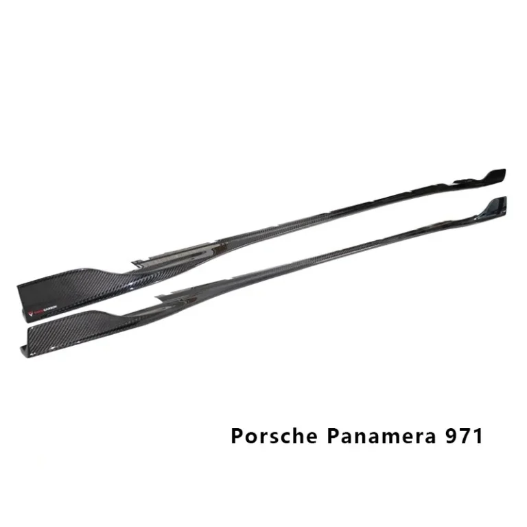 Side Skirts Carbon Fiber Porsche Panamera 971 style TAKD V2 tapered