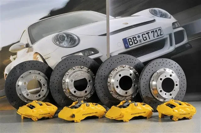 ชุดเบรก คาร์บอนเซรามิก Porsche สำหรับ Porsche 911 997 GT3 / GT3RS / Turbo