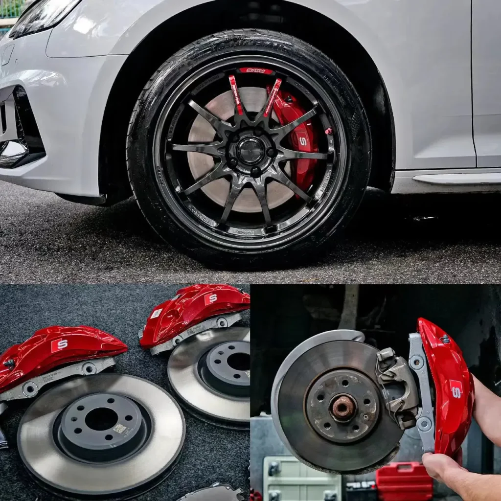 จานเบรก Audi 6 POT 350mm หน้า สำหรับ Audi A4 / Audi A5