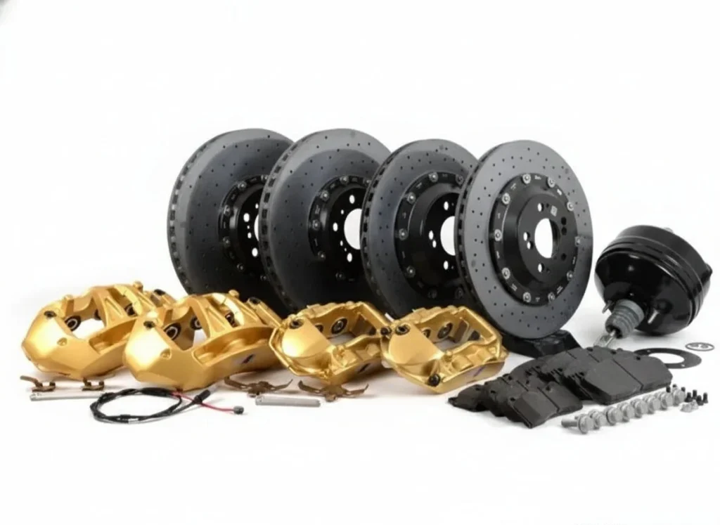 ชุดเบรก คาร์บอนเซรามิก BMW M Performance 6 POT 4 POT 400mm หน้า+หลัง สำหรับ BMW G87 M2 และรุ่นอื่น