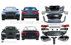 ชุดแปลงโฉม Audi A8 D4 ปี 2011-2014 แปลงเป็นโฉม D4 Facelift ทรง S8 GGD