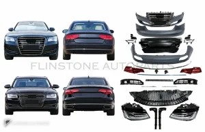 ชุดแปลงโฉม Audi A8 D4 ปี 2011-2014 แปลงเป็นโฉม D4 Facelift ทรง W12 GGD