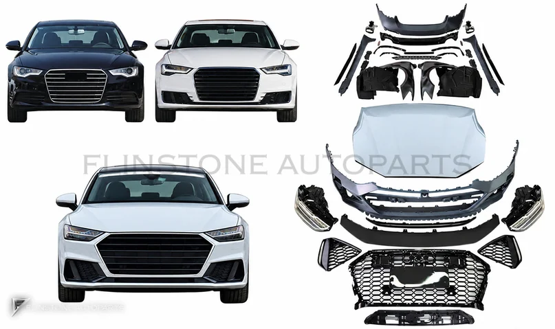 ชุดแปลงโฉม Audi A6 C7 ปี 2013-2018 แปลงเป็นโฉม 2020 ขึ้นไป แบบที่ 1 GGD
