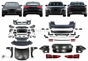 ชุดแปลงโฉม Audi A6 C7 ปี 2013-2018 แปลงเป็นโฉม 2020 ขึ้นไป แบบที่ 2 GGD