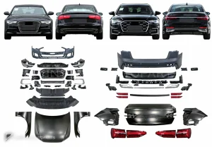 ชุดแปลงโฉม Audi A6 C7 ปี 2013-2018 แปลงเป็นโฉม 2020 ขึ้นไป แบบที่ 2 GGD