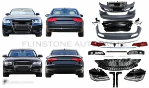 Conversion Kit Audi A8 D4 year 2011-2014 converted to facelift 2015 onwards in the style of W12 GGD
