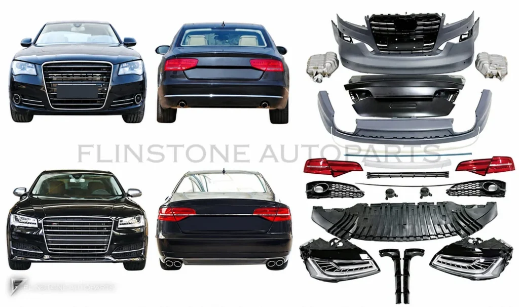 ชุดแปลงโฉม Audi A8 D4 ปี 2011-2014 แปลงเป็นโฉม 2015 ขึ้นไป ทรง S8 GGD