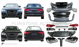 改款套件Audi A8 D4年份2011-2014改为改款2015及以上造型S8 GGD