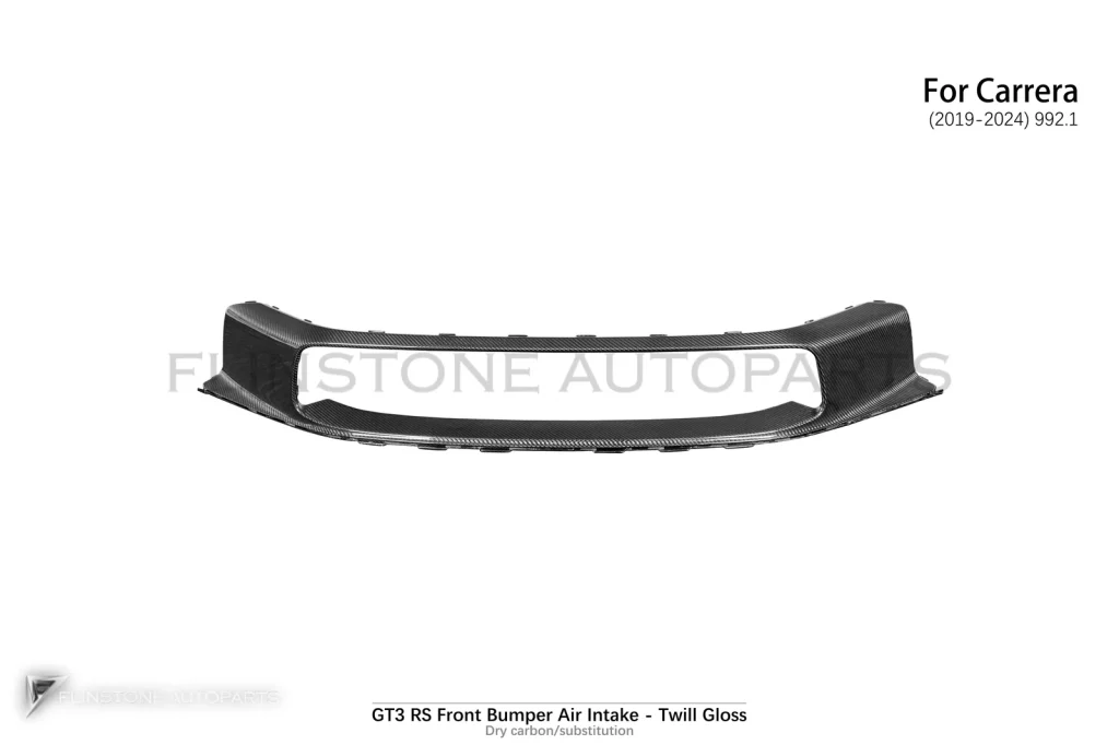 ครอบช่องลมกันชนหน้า ดรายคาร์บอน USUS AUTOCLAVE ทรง GT3 RS PORSCHE 911 992 ลายทวิลเงา เปลี่ยนทั้งชิ้น