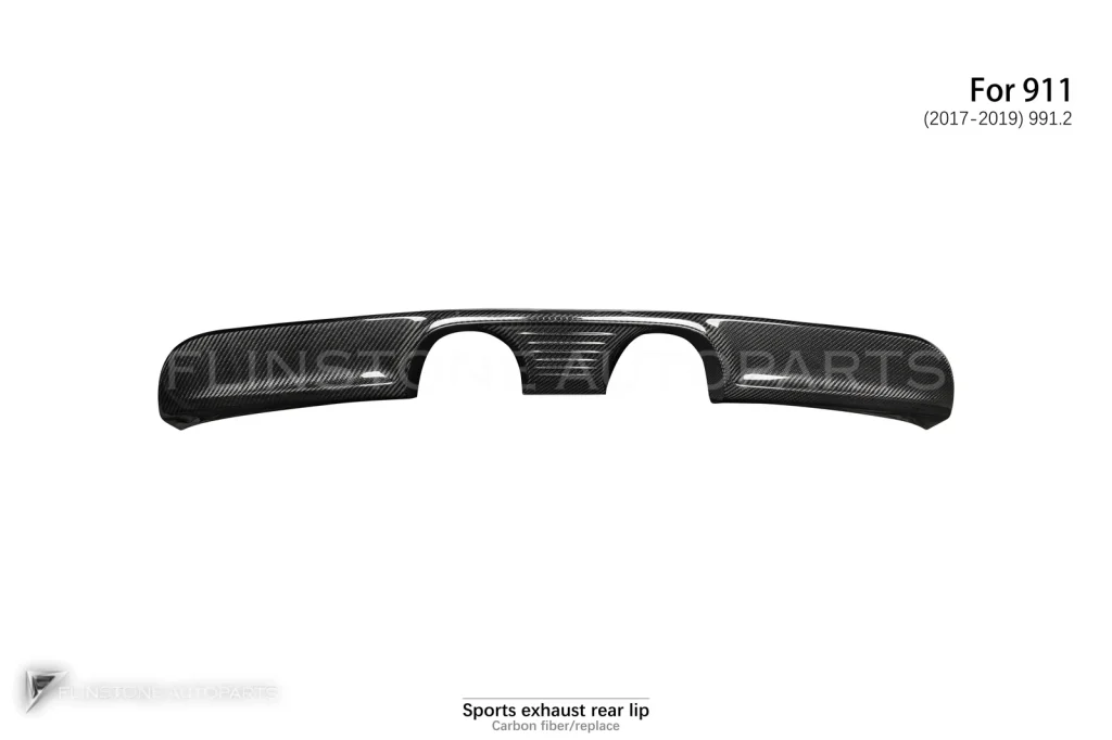 ลิ้นหลัง สำหรับท่อสปอร์ต ดรายคาร์บอน USUS AUTOCLAVE PORSCHE 911 991.2 เปลี่ยนทั้งชิ้น