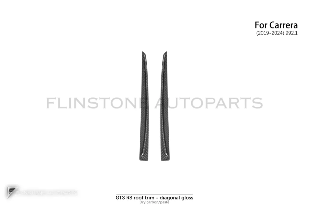 คิ้วหลังคา ดรายคาร์บอน USUS AUTOCLAVE ทรง GT3 RS PORSCHE 911 992 ลายทวิลเงา แบบแปะทับ