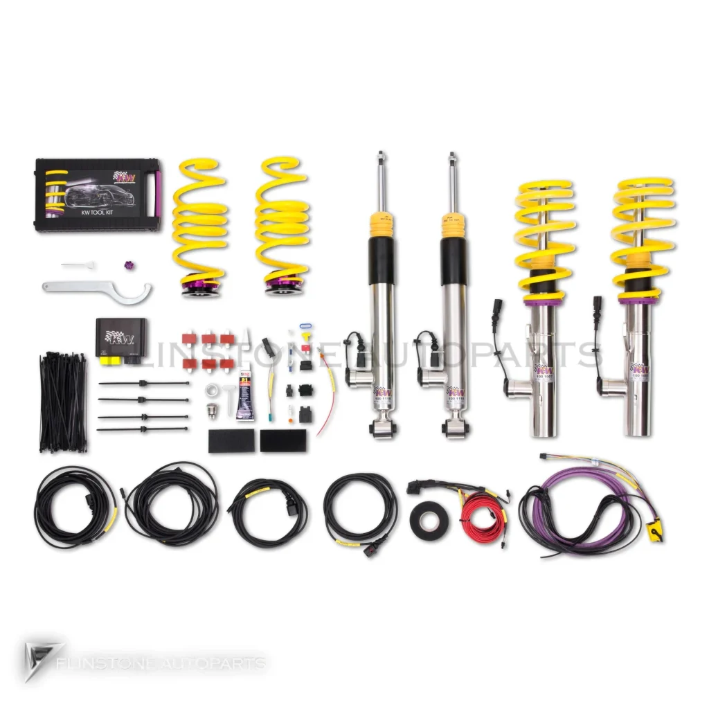 โช้คอัพปรับเกลียวไฟฟ้า Volkswagen Golf Mk7 ปี 2015-2021 แกนโช้คหน้า 54.6 มม. KW DDC ECU รหัส 39080030