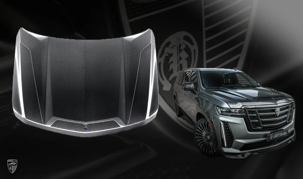 Front Hood Carbon Cadillac Escalade-V/V-ESV Larte Design Genuine
