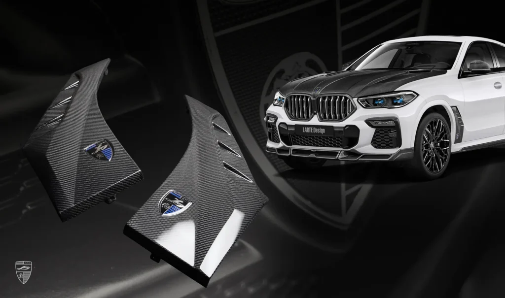 ครอบช่องลมข้าง คาร์บอน BMW X6 G06 ปี 2019-2023 Larte Design แท้