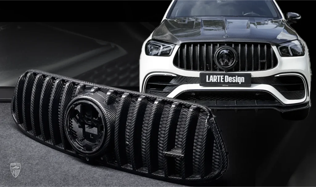 กระจังหน้า คาร์บอน Mercedes-Benz GLE Coupe AMG 63 C167 Larte Design แท้