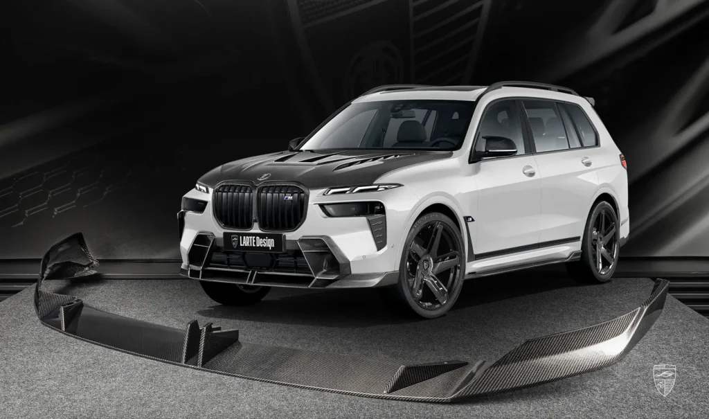 ลิ้นหน้า คาร์บอน BMW X7 G07 ปี 2022-2026 Larte Design แท้