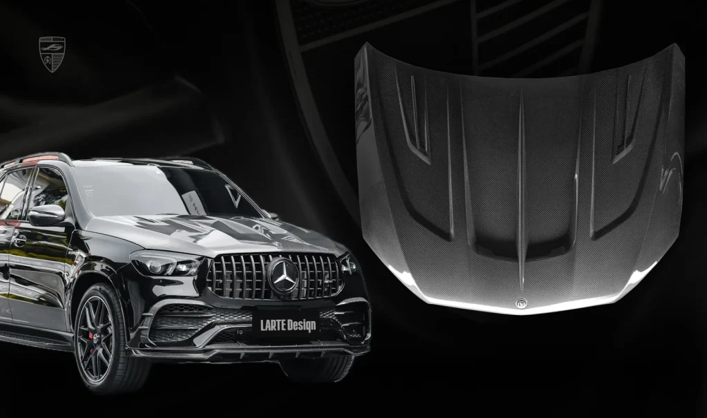 ฝากระโปรงหน้า คาร์บอน Mercedes-Benz GLE V167 AMG Larte Design แท้