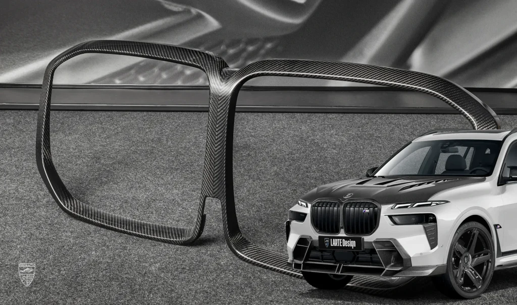กระจังหน้า คาร์บอน BMW X7 G07 ปี 2022-2026 Larte Design แท้