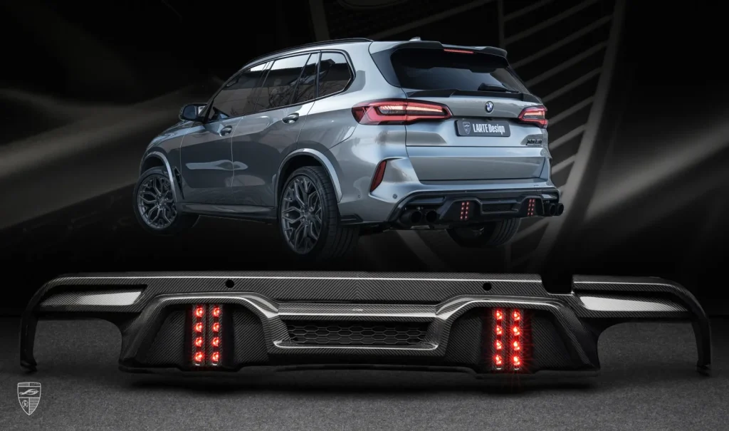 ดิฟฟิวเซอร์ท้าย คาร์บอน BMW X5M F95 ปี 2019-2023 Larte Design แท้