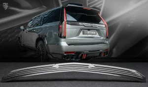 ครอบกันชนหลัง คาร์บอน Cadillac Escalade-V/V-ESV Larte Design แท้