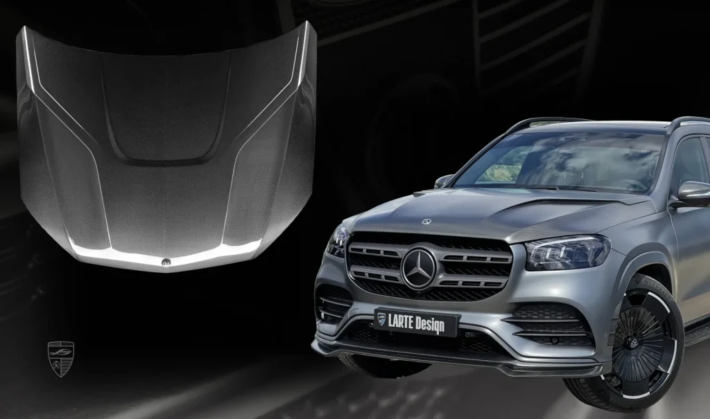 ฝากระโปรงหน้า คาร์บอน Mercedes-Benz GLS X167 Larte Design แท้