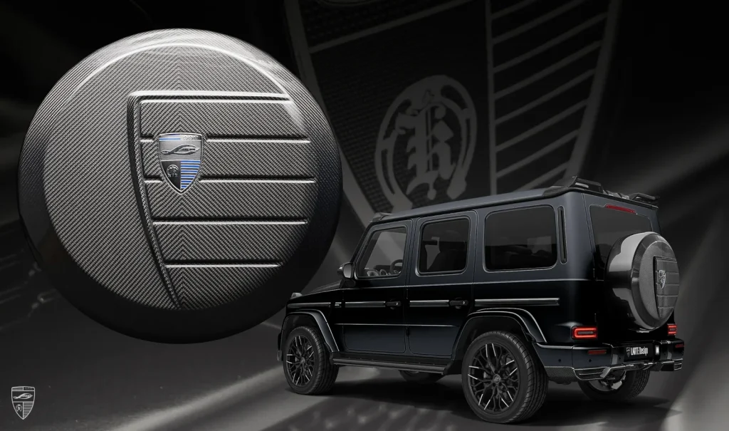 ฝาครอบยางอะไหล่ คาร์บอน Mercedes-Benz G-Class W463A G 350/G400/G500 Larte Design แท้