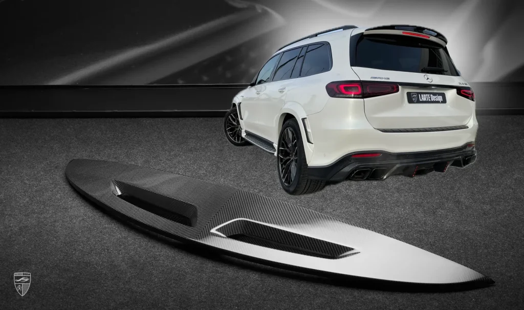สปอยเลอร์หลังคา คาร์บอน Mercedes-Benz GLS AMG 63 X167 Larte Design แท้