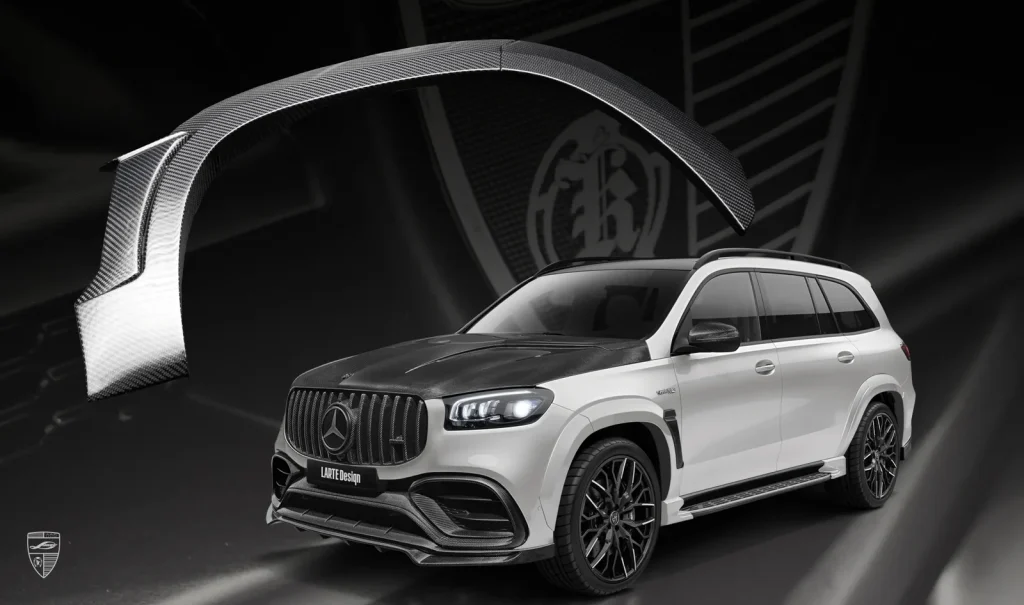โป่งซุ้มล้อ คาร์บอน Mercedes-Benz GLS AMG 63 X167 Larte Design แท้