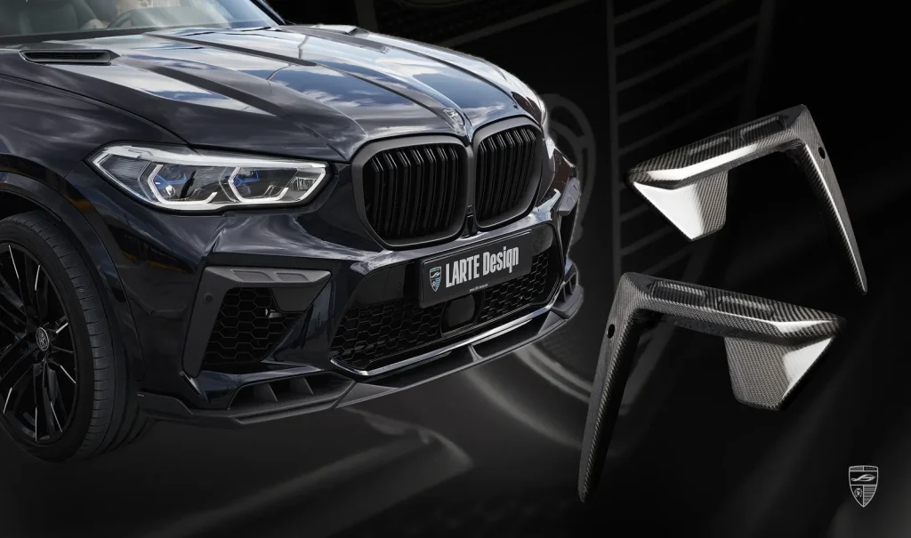 คิ้วกันชนหน้า คาร์บอน BMW X5M F95 ปี 2019-2023 Larte Design แท้