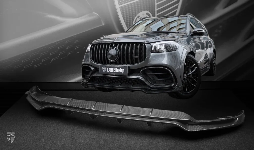 ลิ้นหน้า คาร์บอน Mercedes-Benz GLS AMG 63 X167 Larte Design แท้