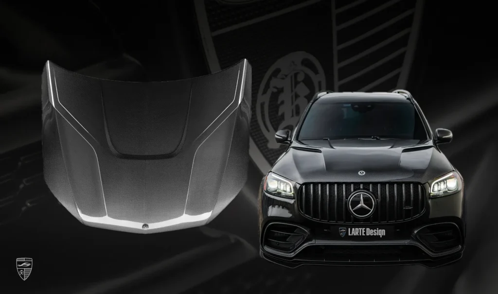 ฝากระโปรงหน้า คาร์บอน Mercedes-Benz GLS AMG 63 X167 Larte Design แท้