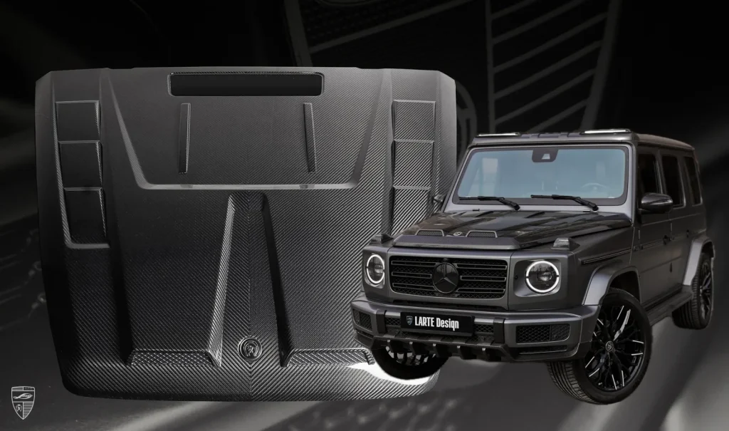 ฝากระโปรงหน้า คาร์บอน Mercedes-Benz G-Class W463A G 350/G400/G500 Larte Design แท้