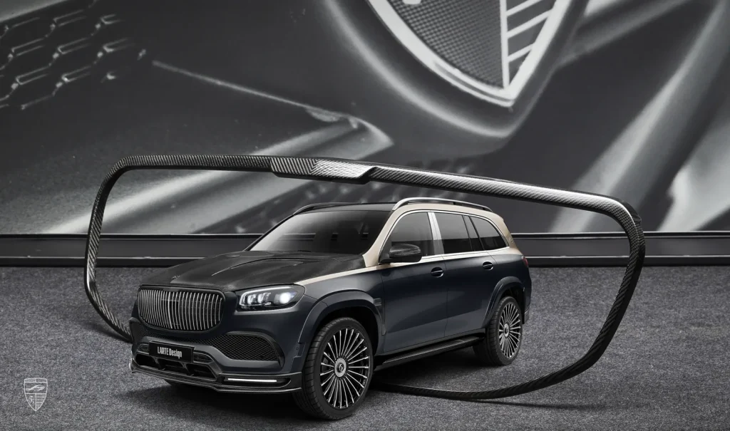 กระจังหน้า คาร์บอน Maybach GLS 600 Larte Design แท้