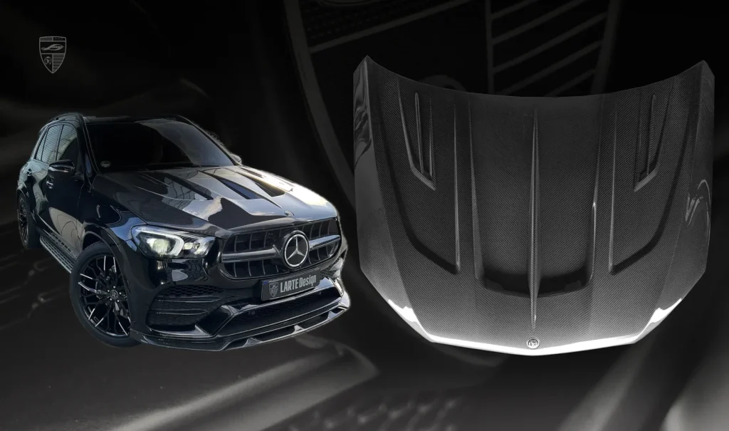 ฝากระโปรงหน้า คาร์บอน Mercedes-Benz GLE V167 Larte Design แท้