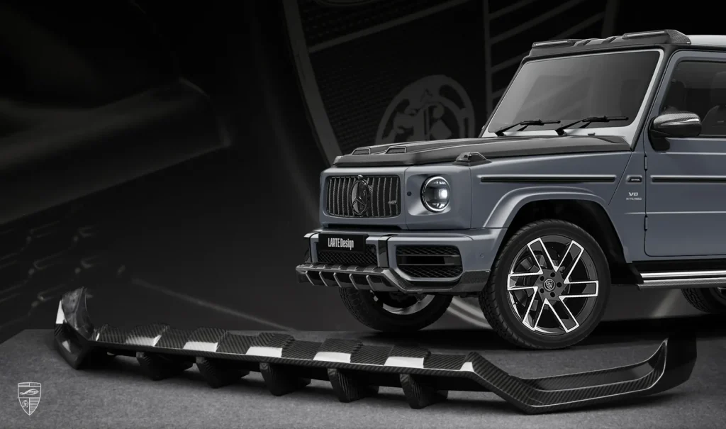 ลิ้นหน้า คาร์บอน Mercedes-Benz G63 AMG W463A G 350d/400d/500 Larte Design แท้