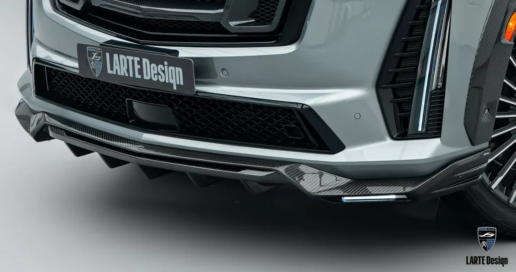 ครอบกันชนหน้า คาร์บอน Cadillac Escalade-V/V-ESV Larte Design แท้