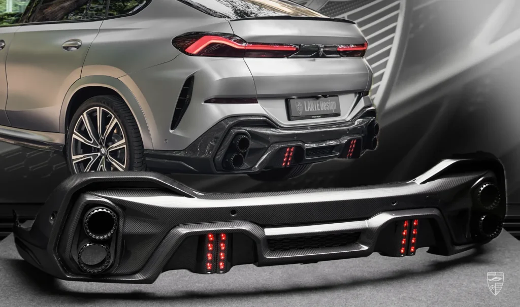 ดิฟฟิวเซอร์ท้าย คาร์บอน BMW X6 G06 ปี 2019-2023 Larte Design แท้