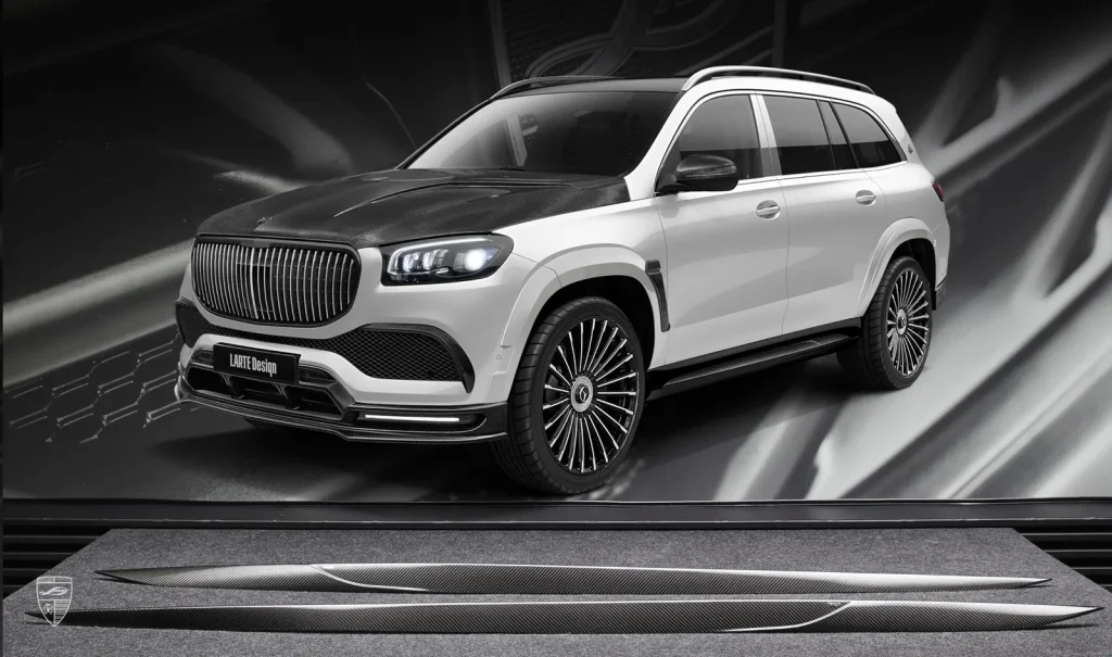 สเกิร์ตข้าง คาร์บอน Maybach GLS 600 Larte Design แท้