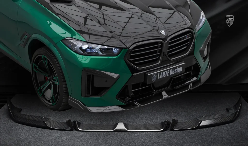 ลิ้นหน้า คาร์บอน BMW X6M F96 LCI ปี 2023-2026 Larte Design แท้