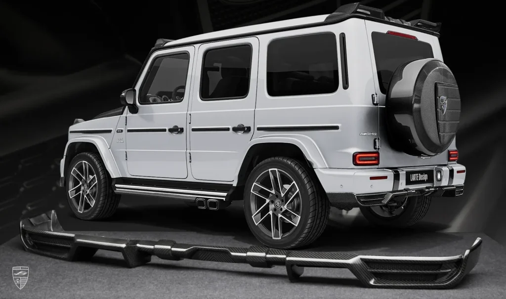ดิฟฟิวเซอร์ท้าย คาร์บอน Mercedes-Benz G63 AMG W463A G 350d/400d/500 Larte Design แท้