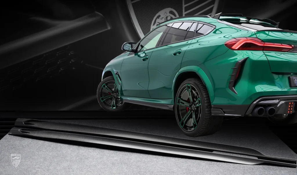 สเกิร์ตข้าง คาร์บอน BMW X6M F96 ปี 2019-2023 Larte Design แท้