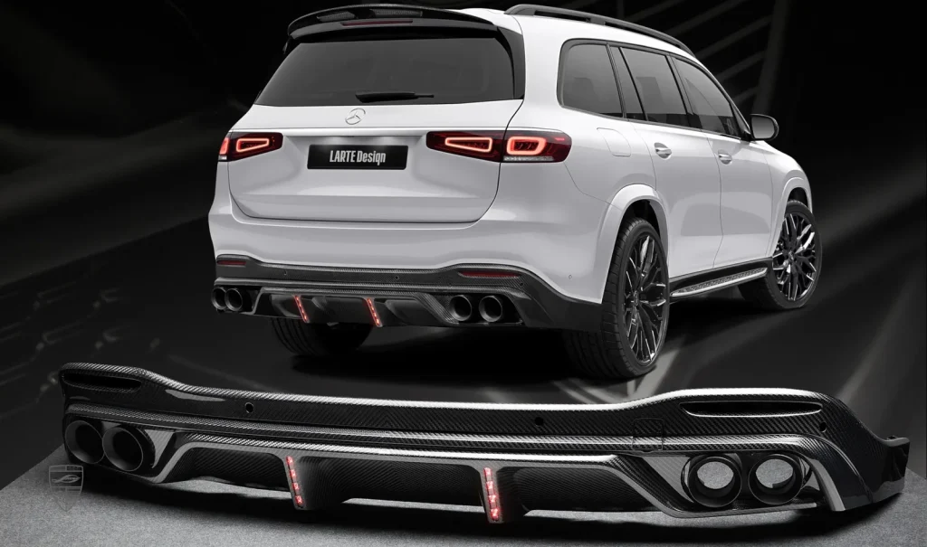 ดิฟฟิวเซอร์ท้าย คาร์บอน Mercedes-Benz GLS X167 Larte Design แท้
