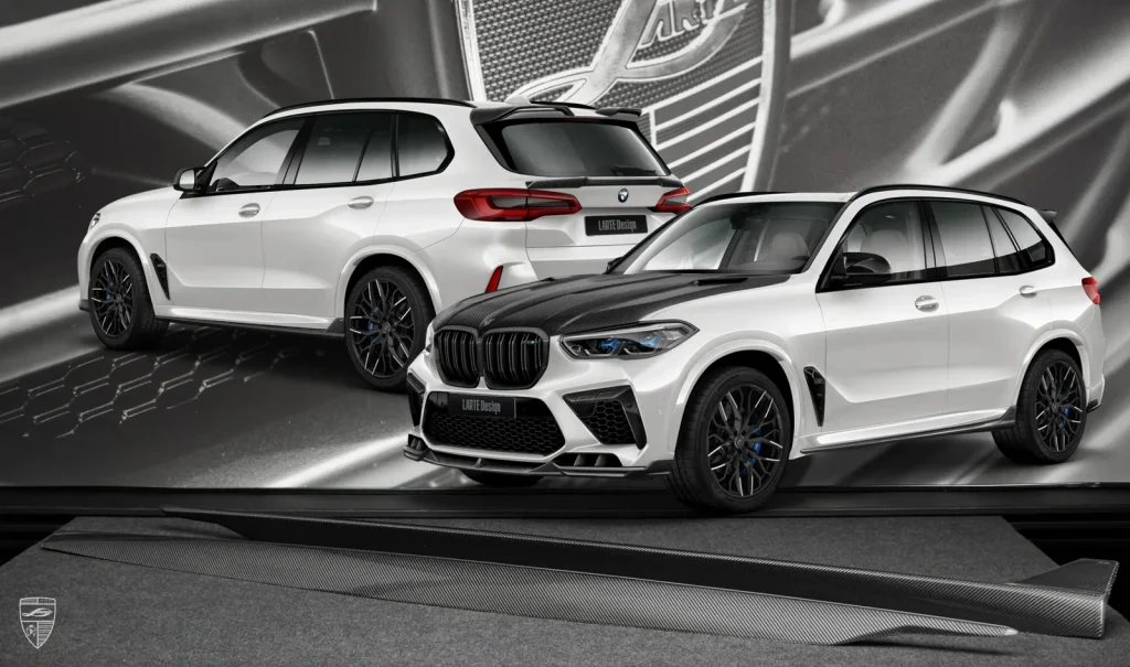 สเกิร์ตข้าง คาร์บอน BMW X5M F95 ปี 2019-2023 Larte Design แท้