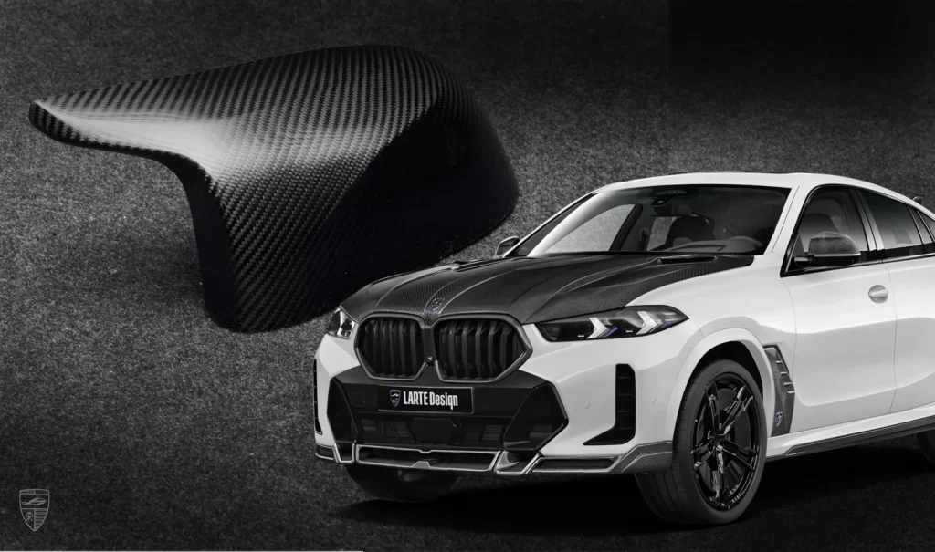 mirror caps Carbon BMW X6 G06 LCI year 2023-2026 Larte Design Genuine