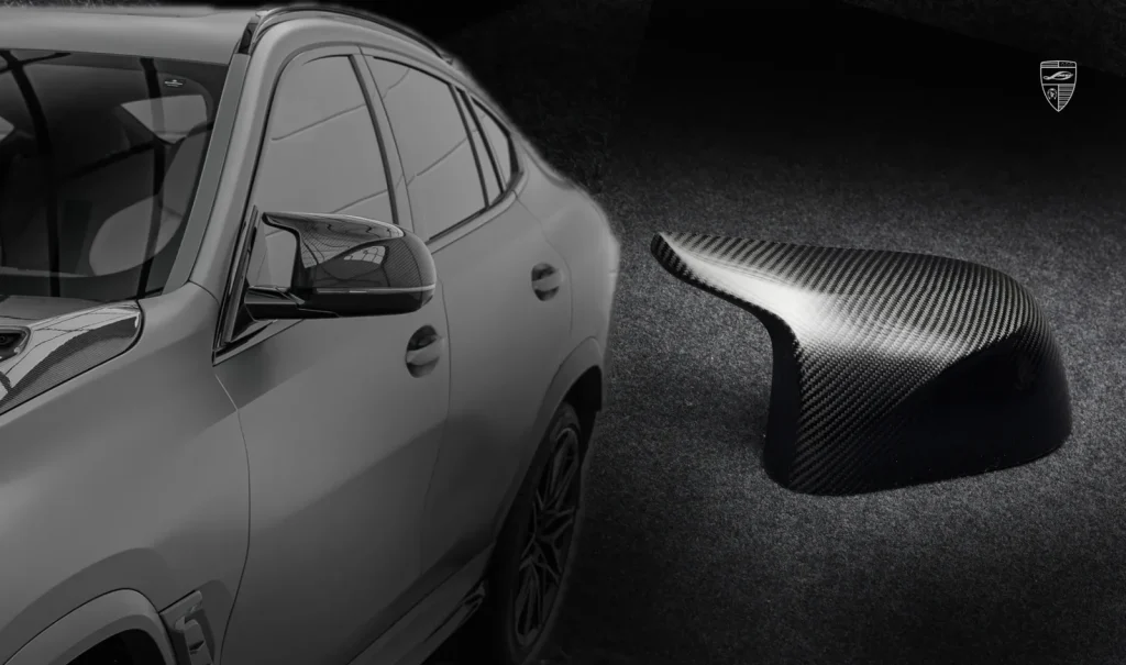 ครอบกระจกมองข้าง คาร์บอน BMW X6M F96 Larte Design แท้