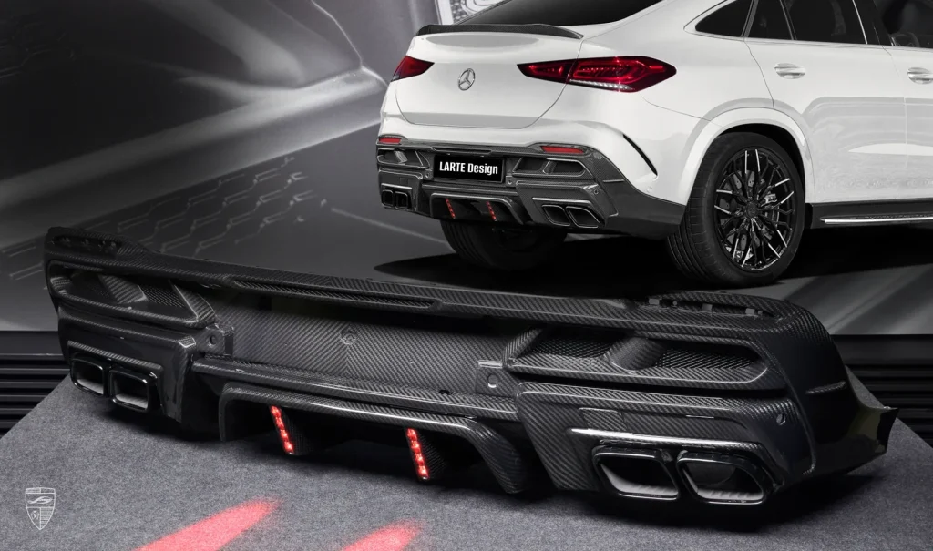 ดิฟฟิวเซอร์ท้าย คาร์บอน Mercedes-Benz GLE Coupe AMG 63 C167 Larte Design แท้