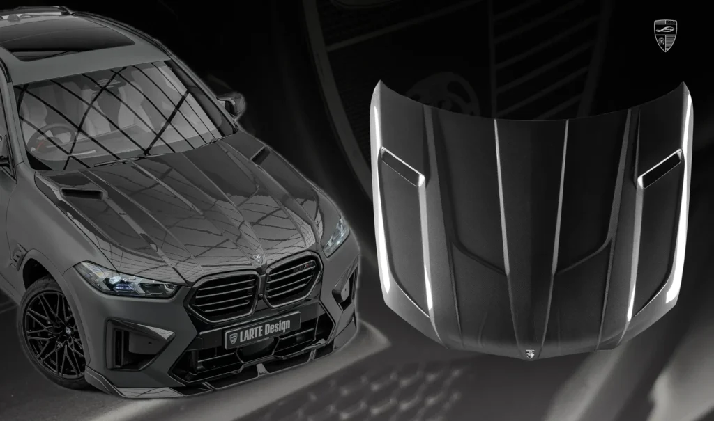 ฝากระโปรงหน้า คาร์บอน BMW X6M F96 LCI ปี 2023-2026 Larte Design แท้